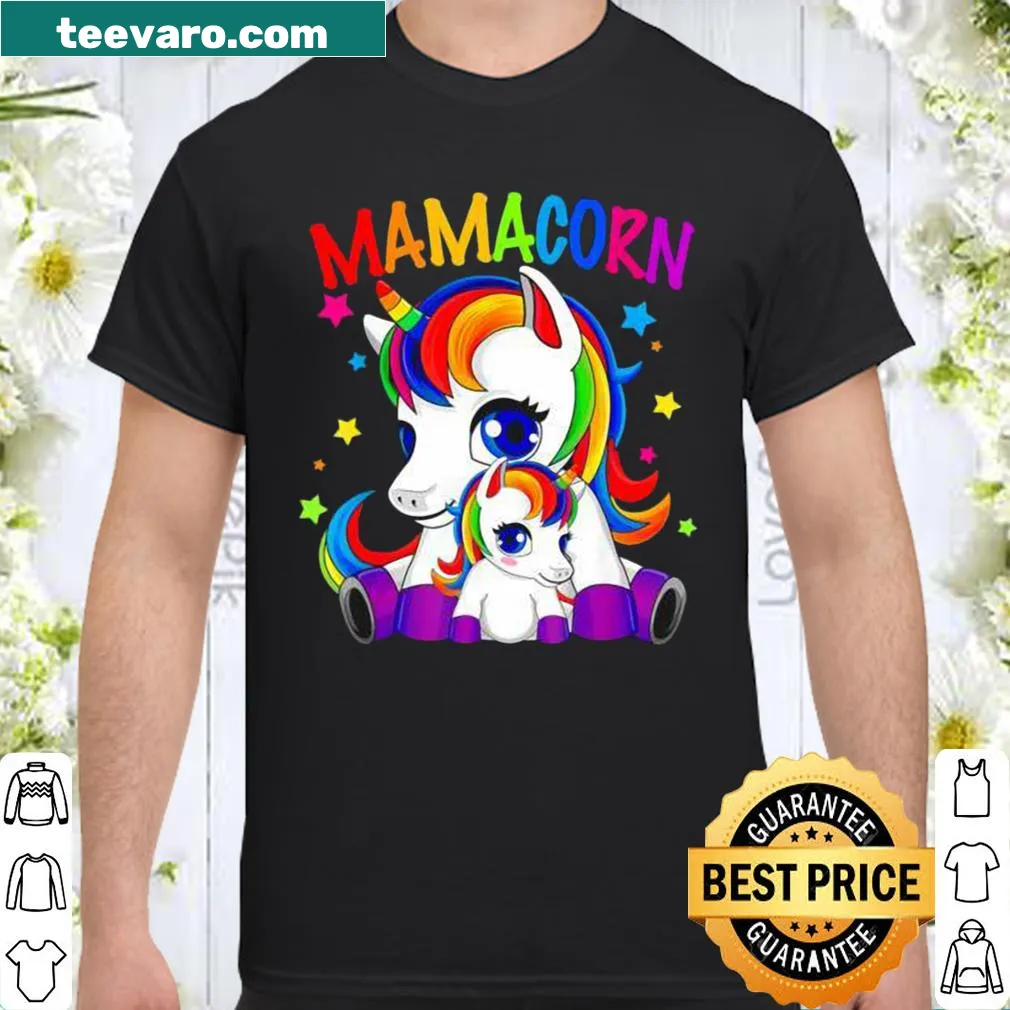 Cute illustration of a mom in a unicorn costume