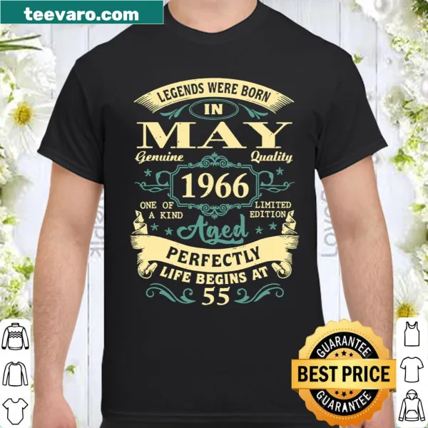 Birthday shirt celebrating 55 years since May 1966