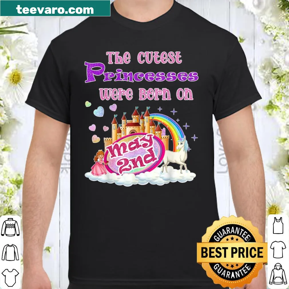 Cute birthday shirt featuring a unicorn and rainbow design