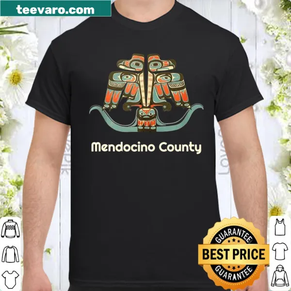 Illustration of a Thunderbird representing Mendocino County