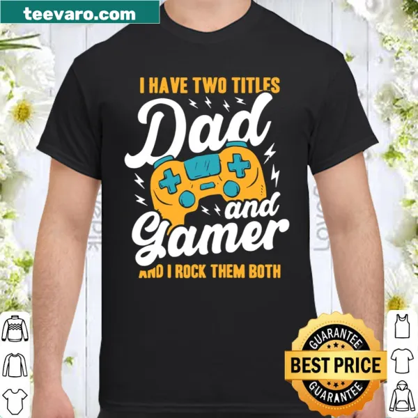 Text design highlighting the dual roles of dad and gamer