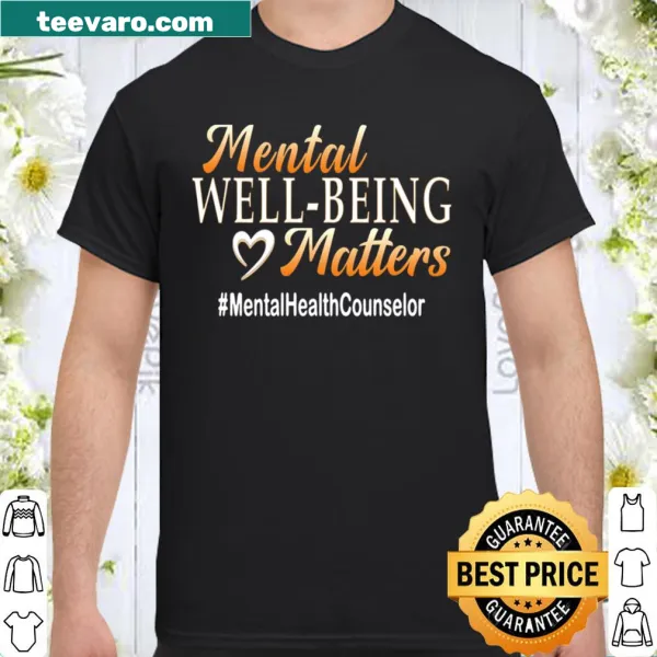 Shirt promoting mental well-being with supportive text