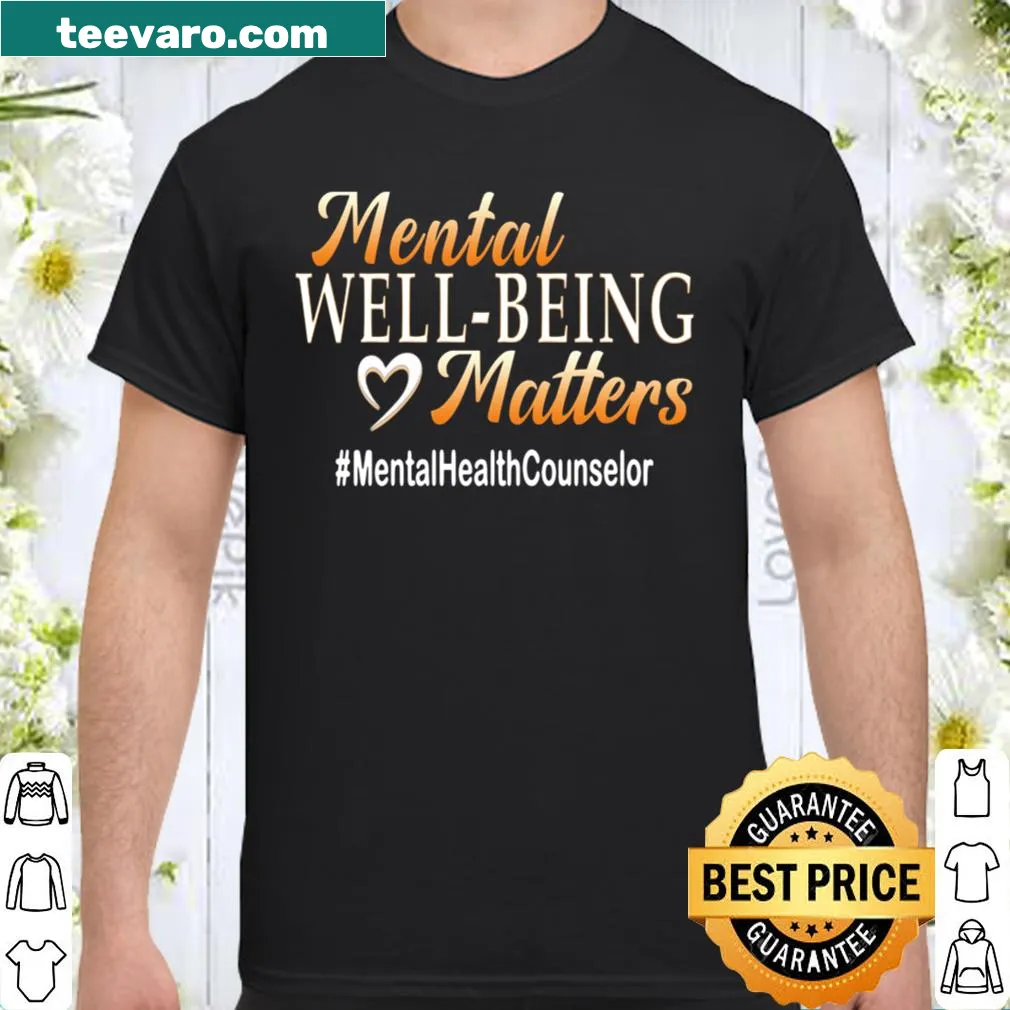 Shirt promoting mental well-being with supportive text
