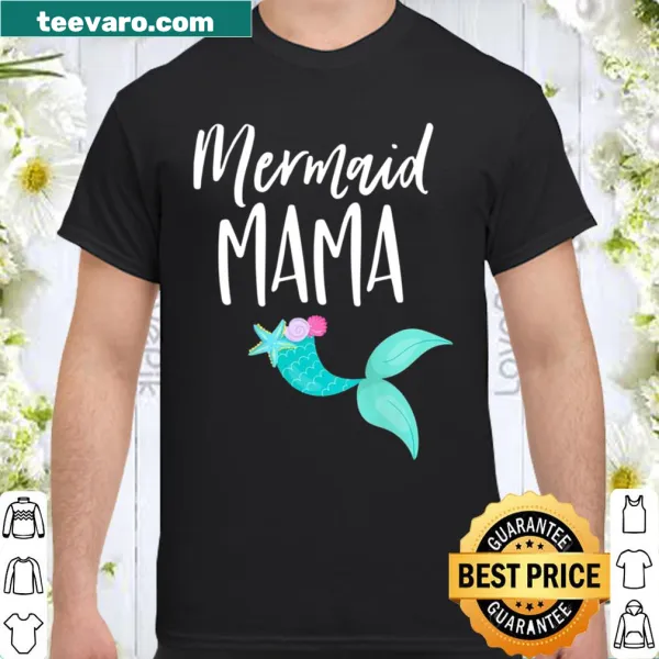 Whimsical mermaid illustration for birthday parties