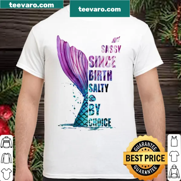 Playful mermaid-themed shirt with sassy text