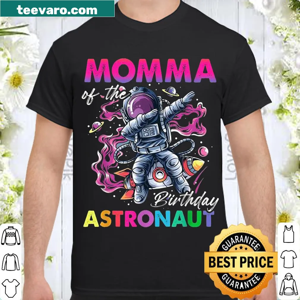 Cute space-themed birthday shirt for moms