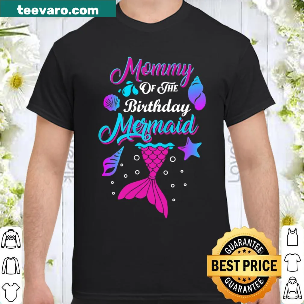 Whimsical shirt for mermaid moms with birthday party theme.