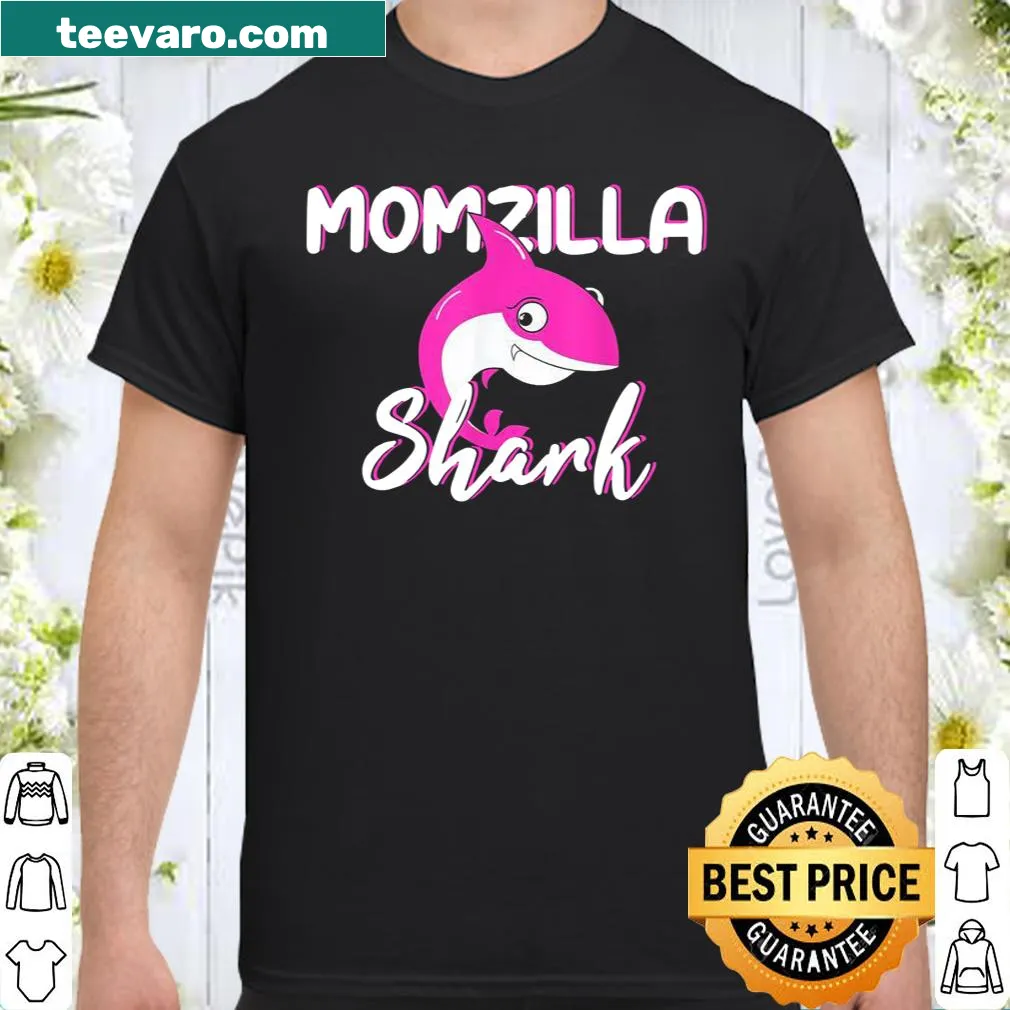 Cute Momzilla shark tee for mothers