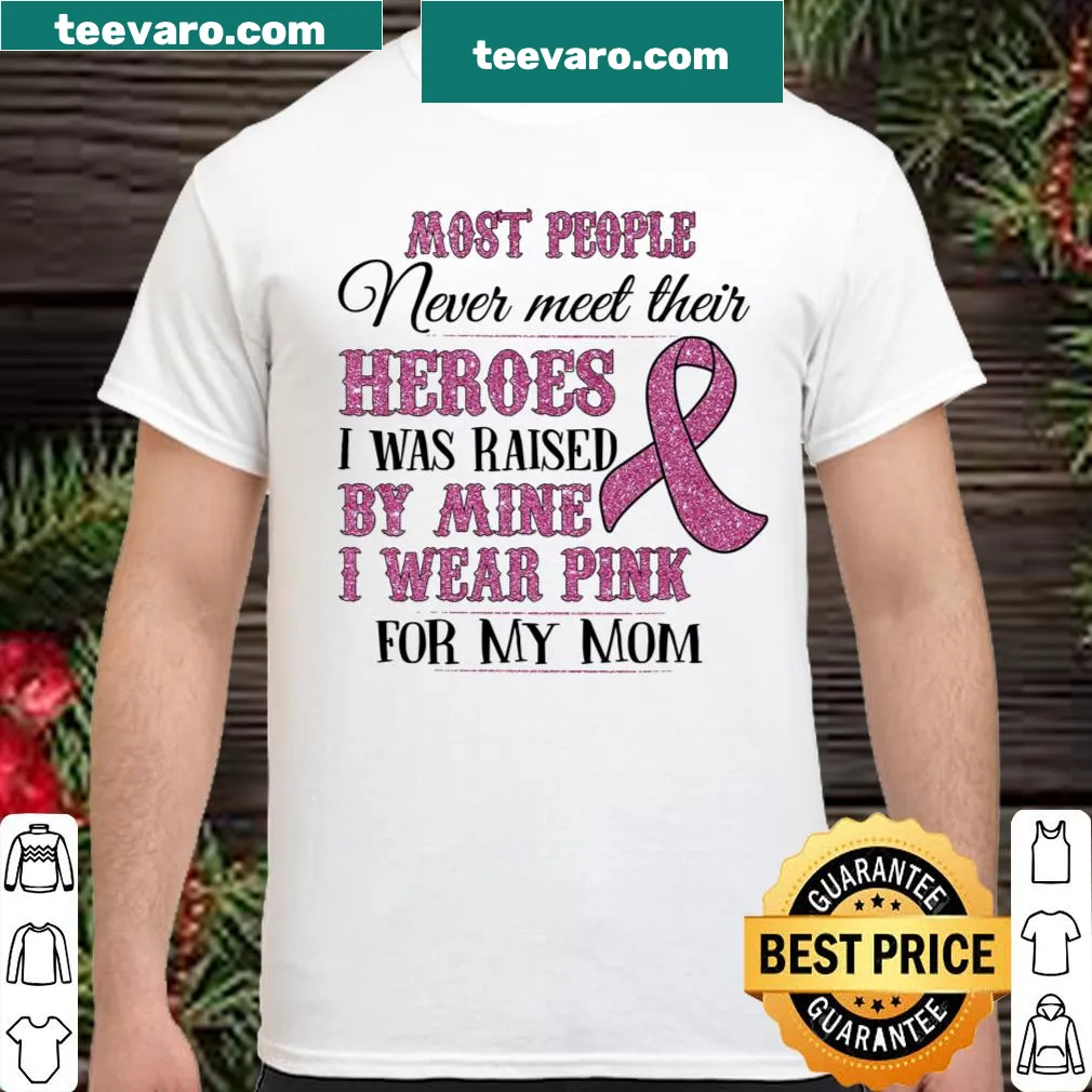 Heartfelt shirt honoring mothers as heroes with a pink theme