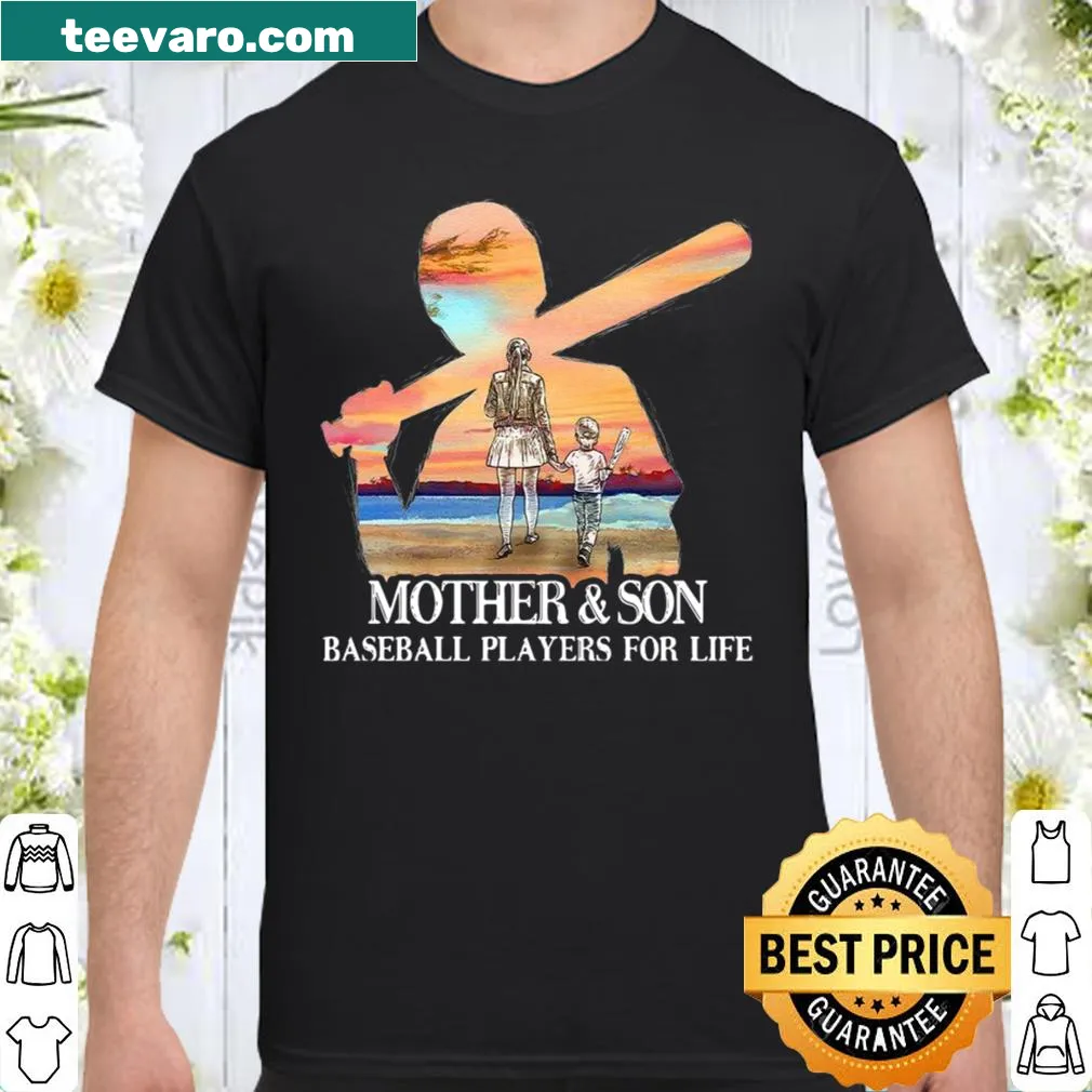Illustrative shirt showcasing mother-son bond through baseball