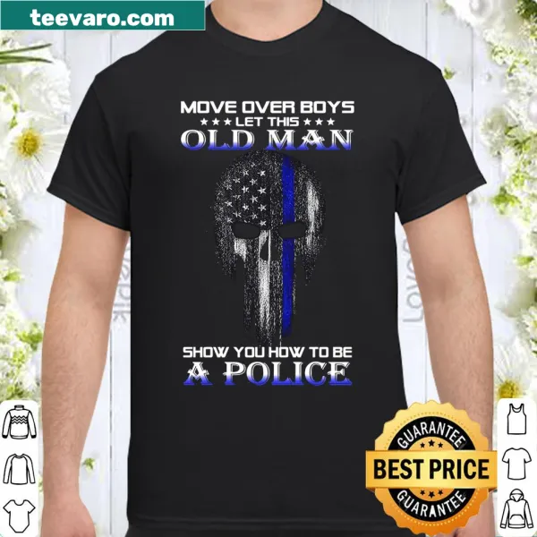 Confident police-themed shirt for older law enforcement enthusiasts
