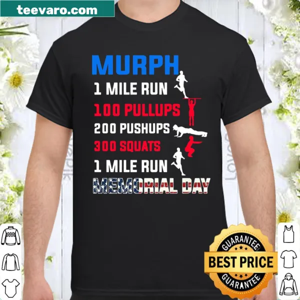 Patriotic workout shirt for Murph challenge on Memorial Day