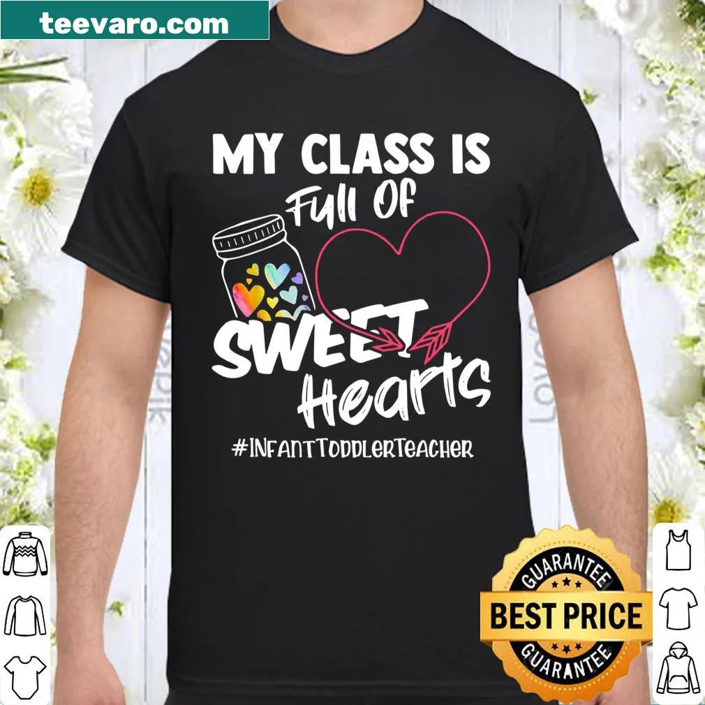 Valentine's Day shirt for teachers with sweet hearts theme