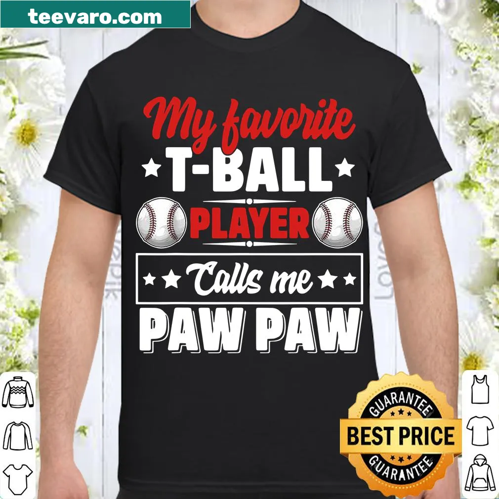 Cute shirt for grandpas with TBall player phrase