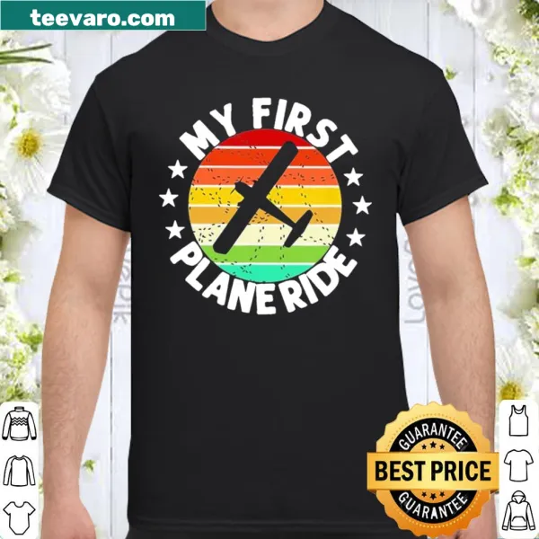 Retro shirt celebrating 'My First Plane Ride'