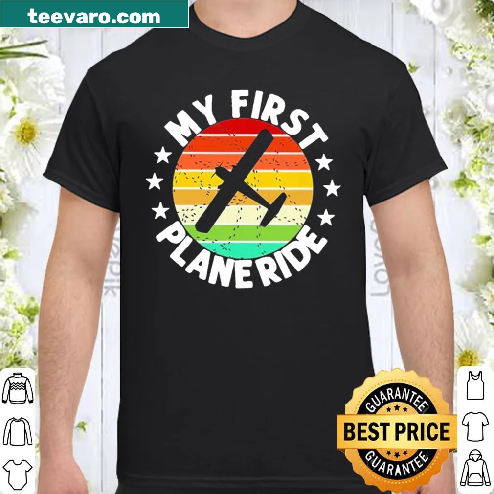 Retro shirt celebrating 'My First Plane Ride'
