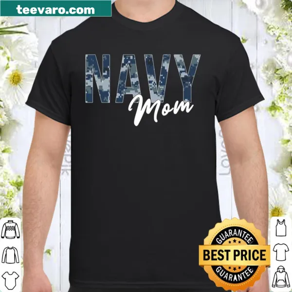 Navy Mom t-shirt featuring a clean, bold design