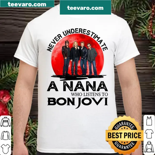 Funny shirt for grandmas who love Bon Jovi