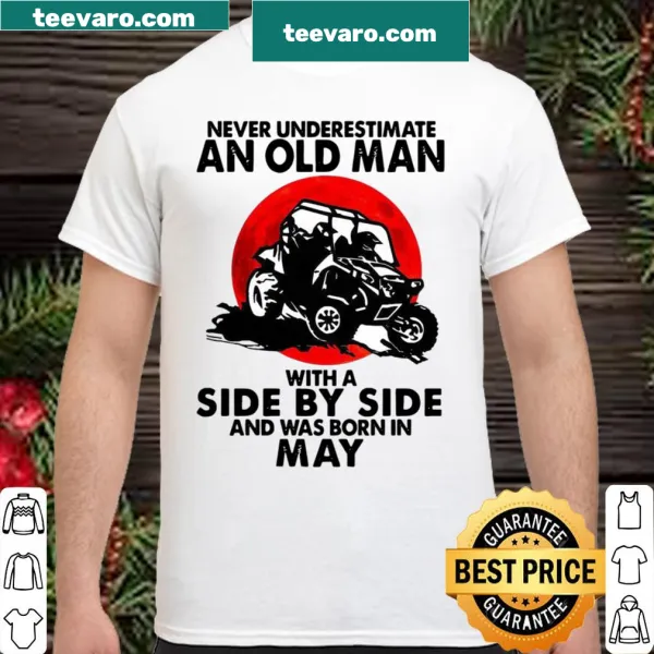Humorous vintage-style T-shirt for men, celebrating May birthdays