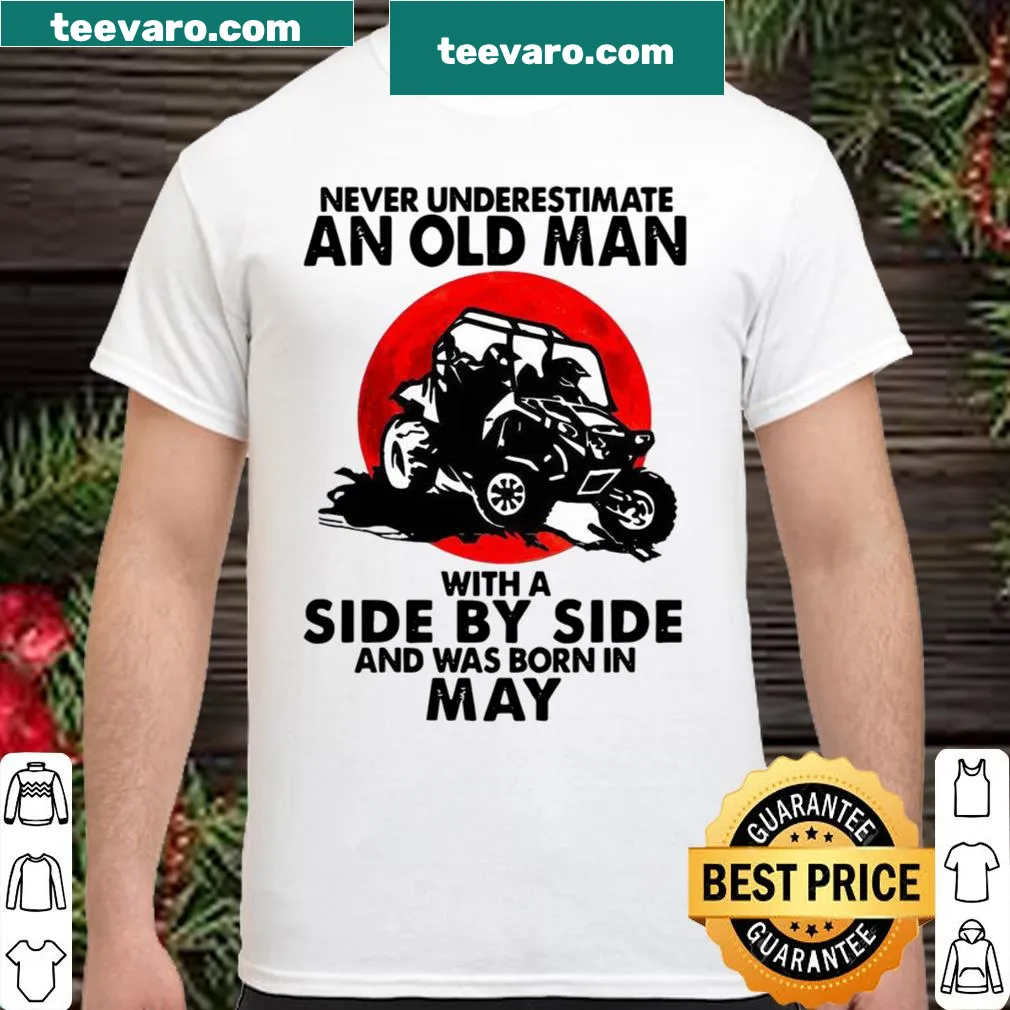 Humorous vintage-style T-shirt for men, celebrating May birthdays