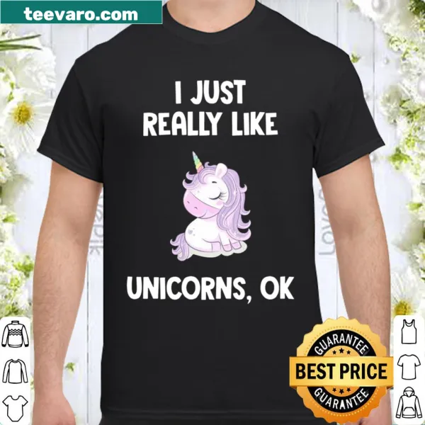 Charming shirt featuring a cartoon unicorn design.