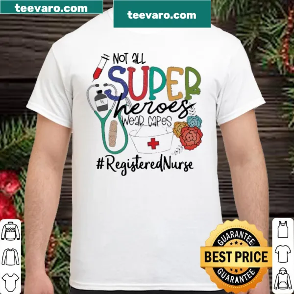 Artistic shirt celebrating nurses with superhero theme