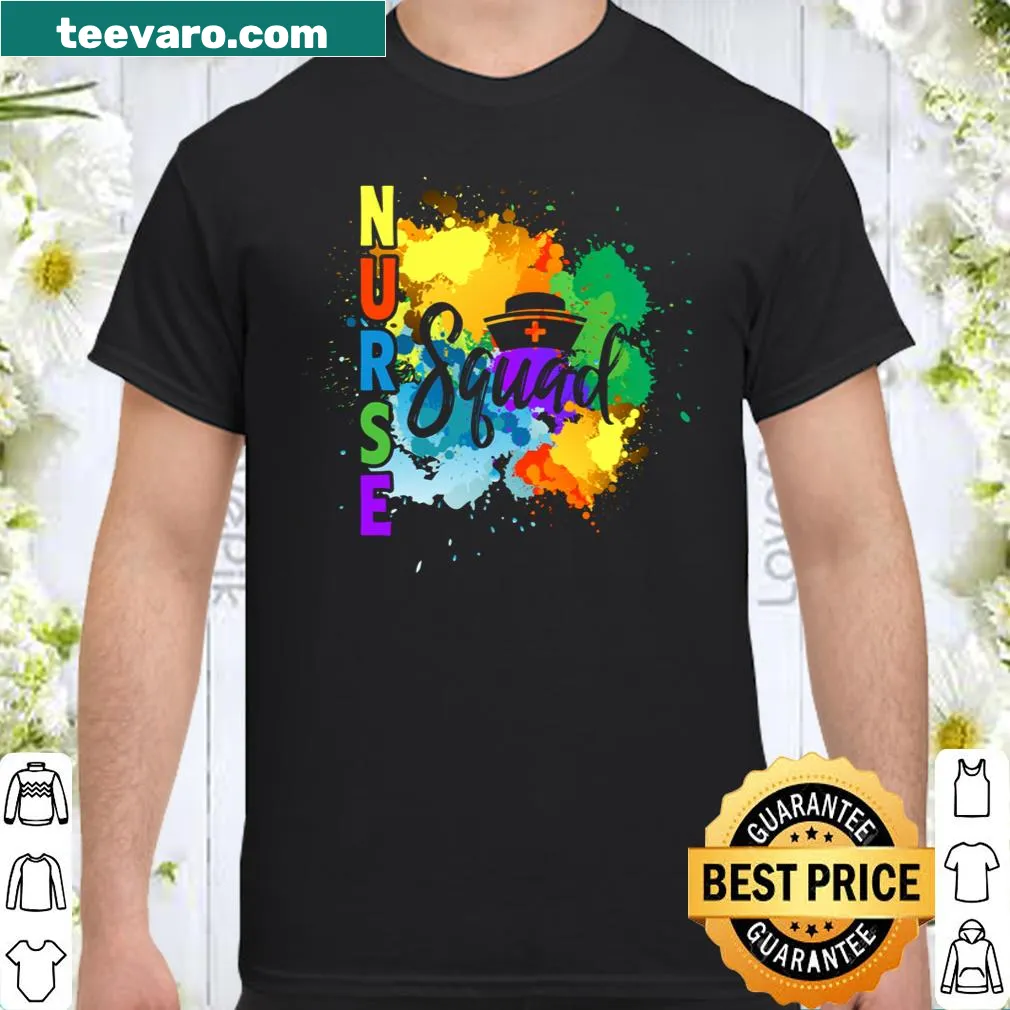 Nurse Squad shirt celebrating healthcare workers with bold typography