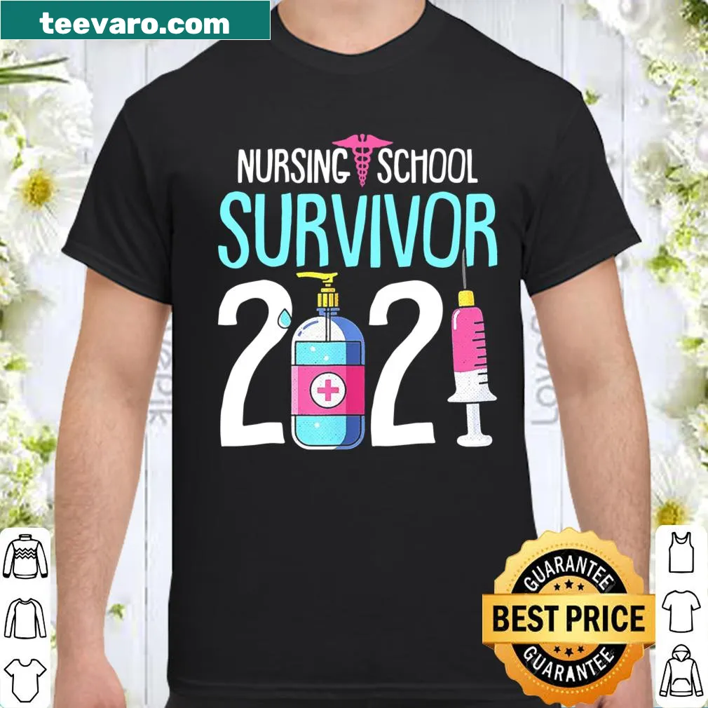 Nursing school survivor shirt celebrating 2021 RN graduates