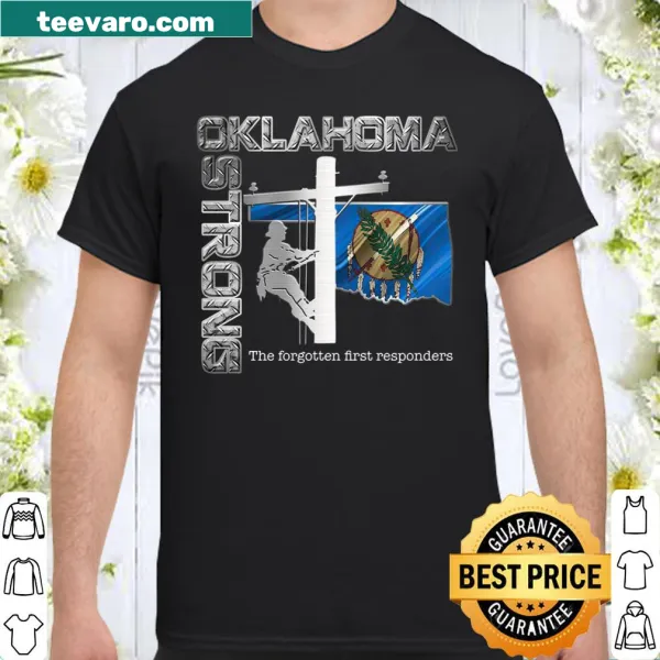 Oklahoma Strong shirt honoring first responders with heartfelt typography