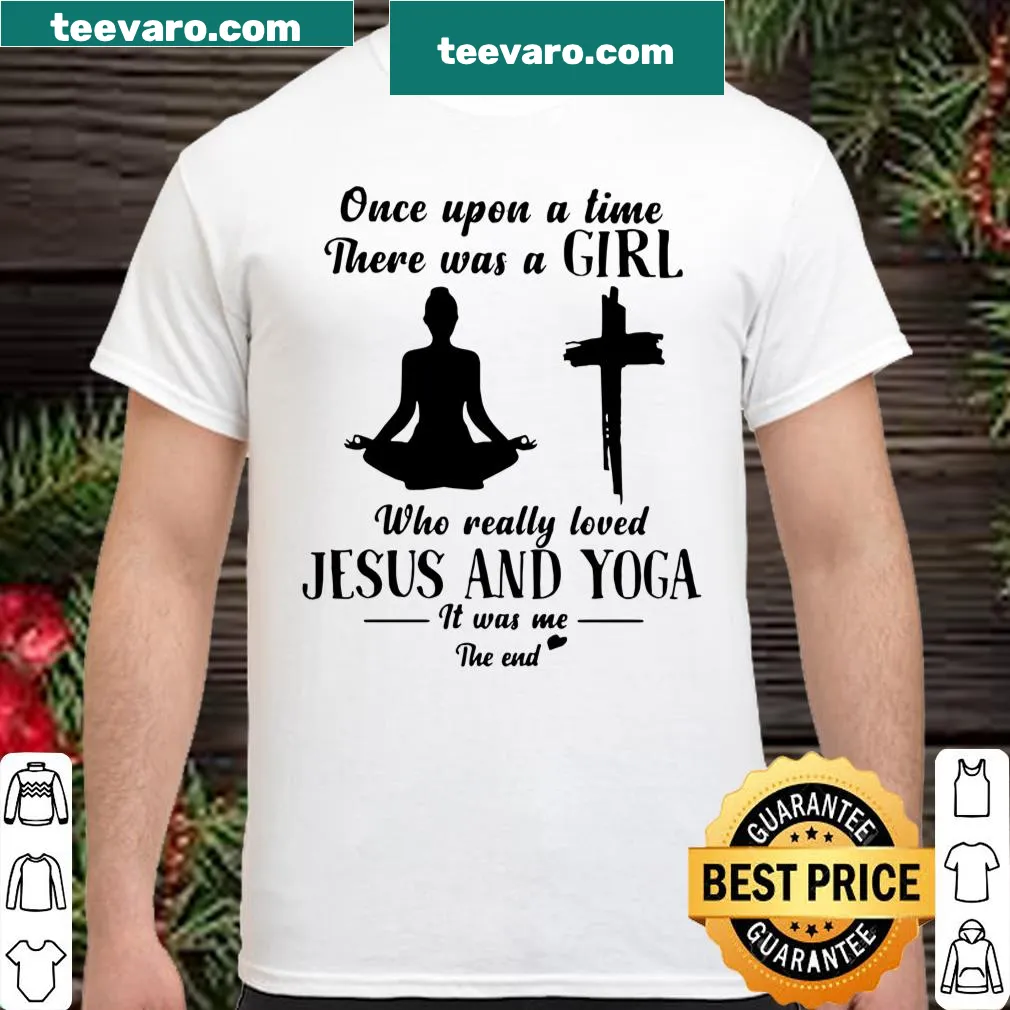 Whimsical typography shirt about loving Jesus and yoga