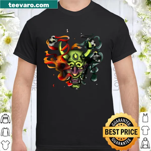 Illustrative shirt featuring an Oni demon from Japanese folklore