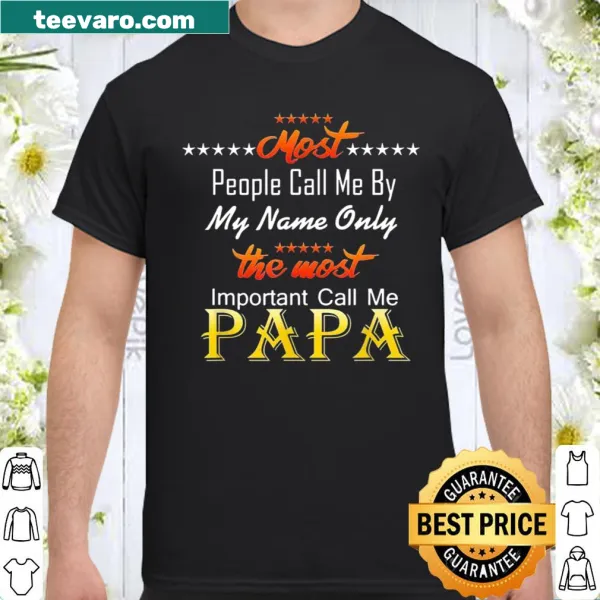 Papa shirt with heartfelt message for Father's Day