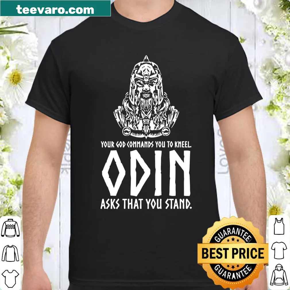Shirt featuring Norse mythology and the god Odin design.