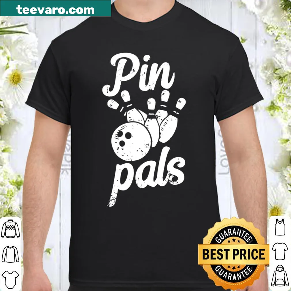 Bowling team shirt featuring 'Pin Pals' text