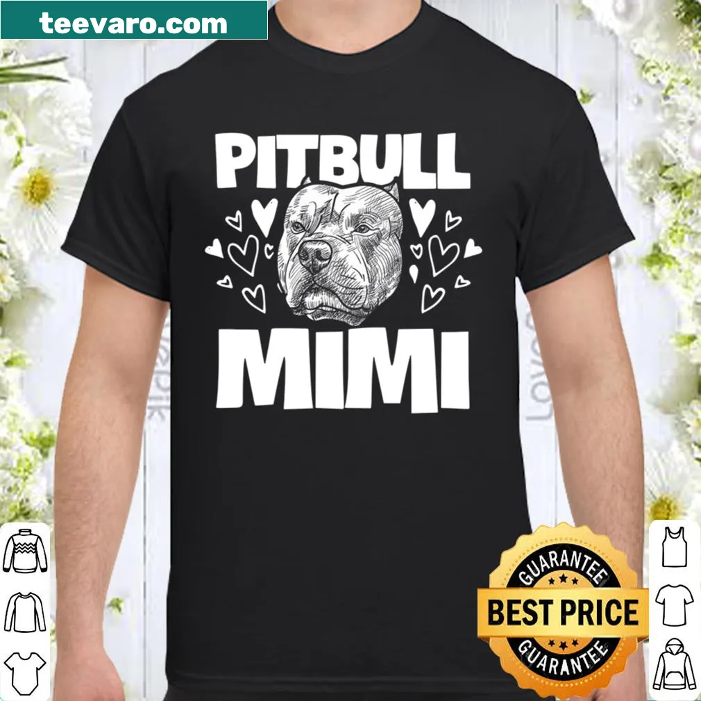 Wholesome design featuring a pit bull named Mimi