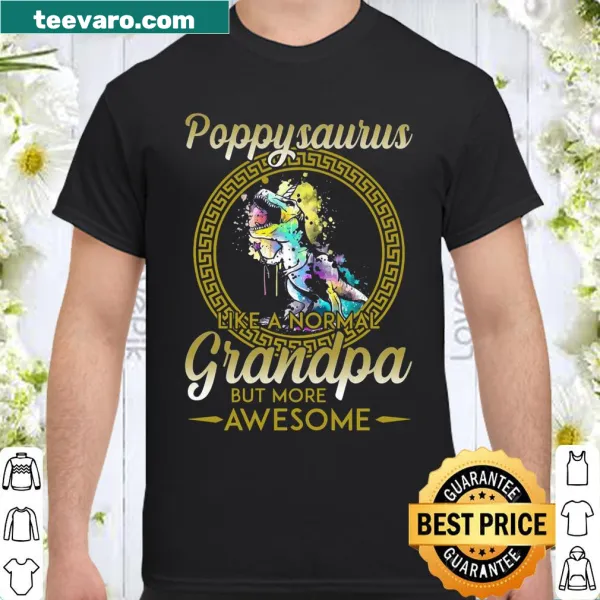 Playful cartoon dinosaur shirt for grandpas