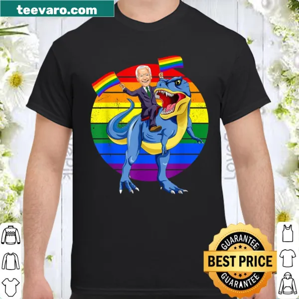 LGBTQ flag shirt featuring President Joe Biden