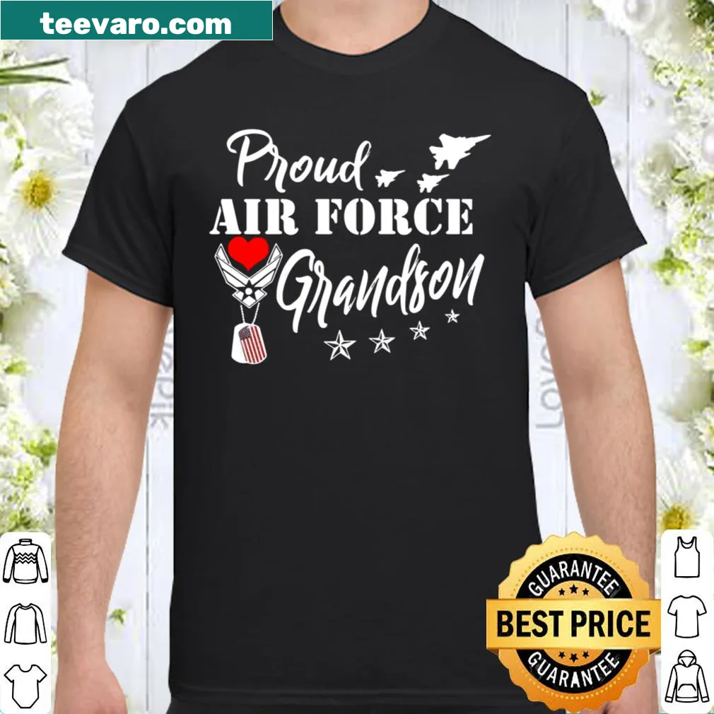Heartfelt shirt for Air Force grandsons showcasing military pride