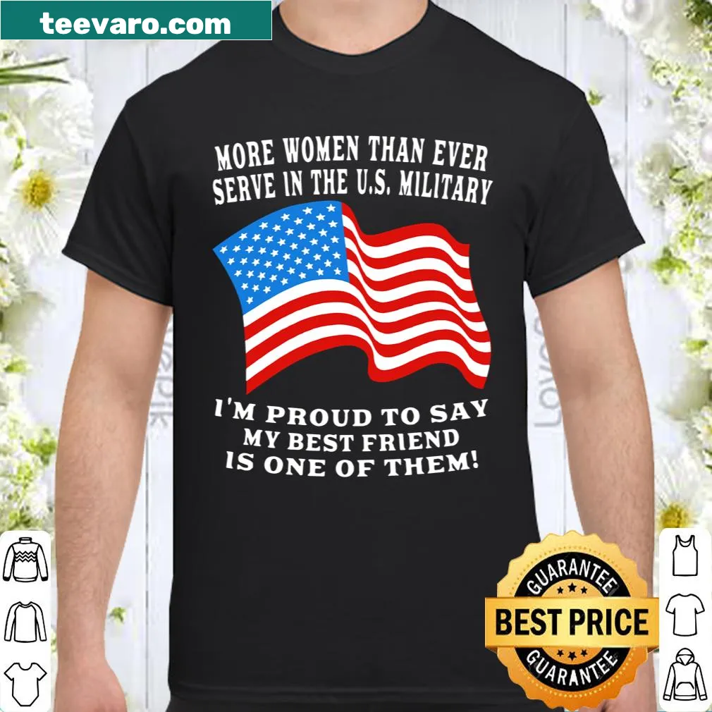 Proud military service member shirt with American flag graphic