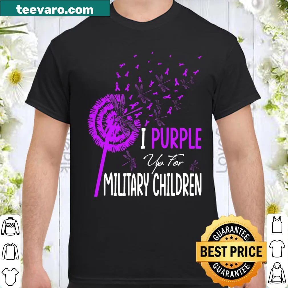 Purple Up slogan honoring military children