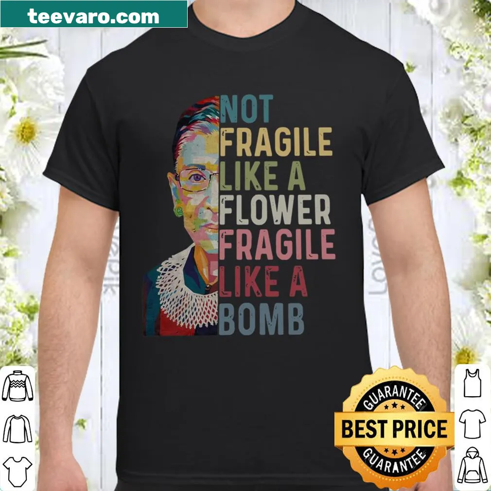 Tribute shirt with RBG quote about strength