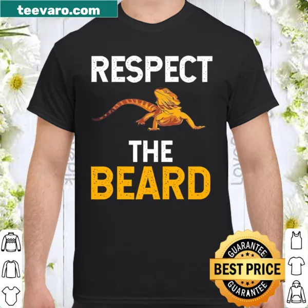 Vintage-style t-shirt featuring a bearded dragon and humorous text about beards
