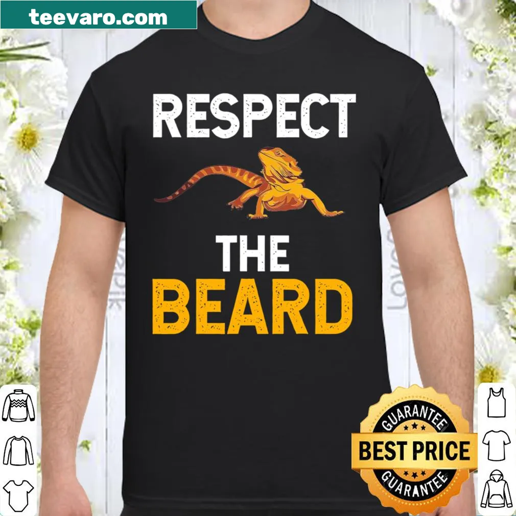 Vintage-style t-shirt featuring a bearded dragon and humorous text about beards