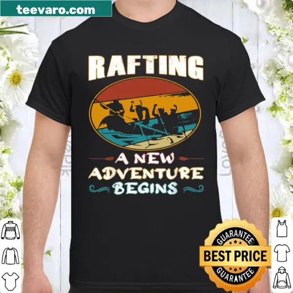 Shirt celebrating river rafting and adventure