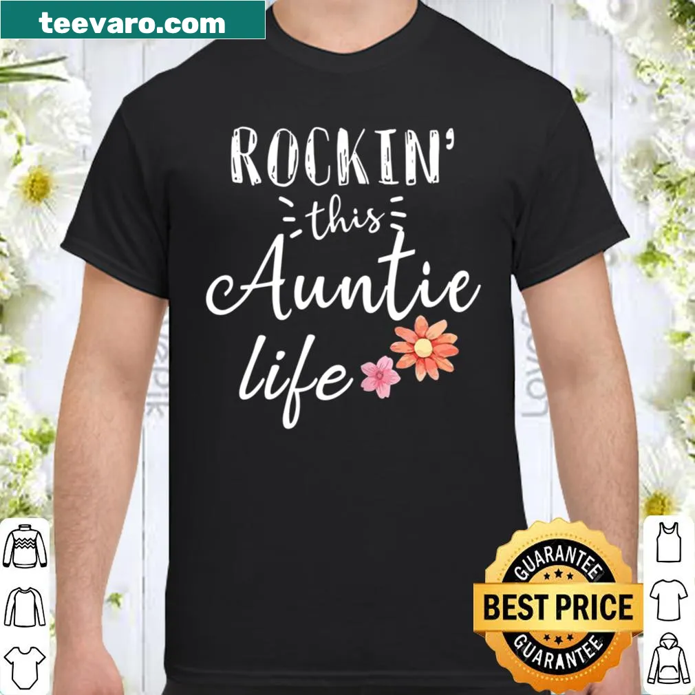 Whimsical T-shirt for proud aunts celebrating aunthood