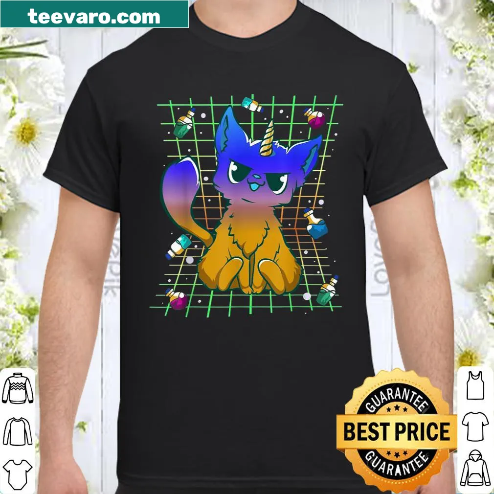 Vaporwave potions and unicorn design for gamers