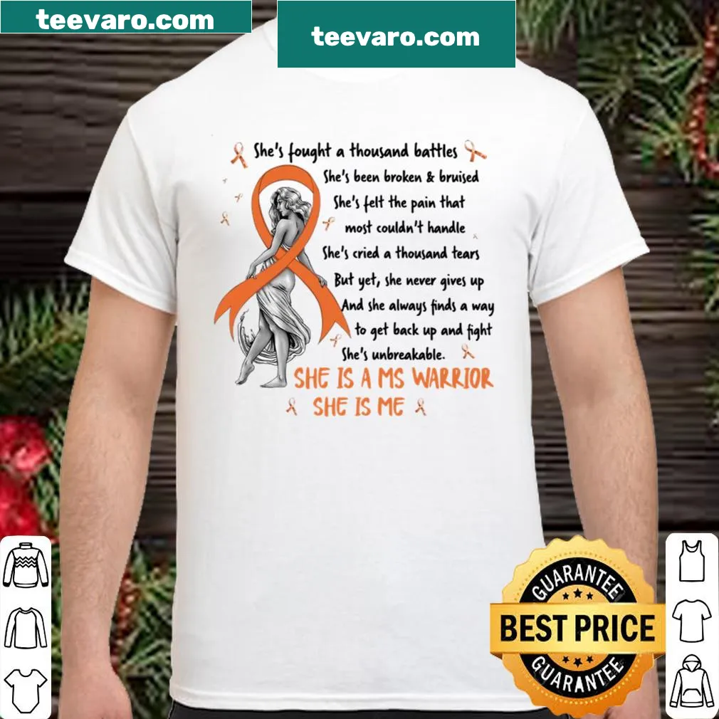 Inspirational warrior shirt for women with powerful text