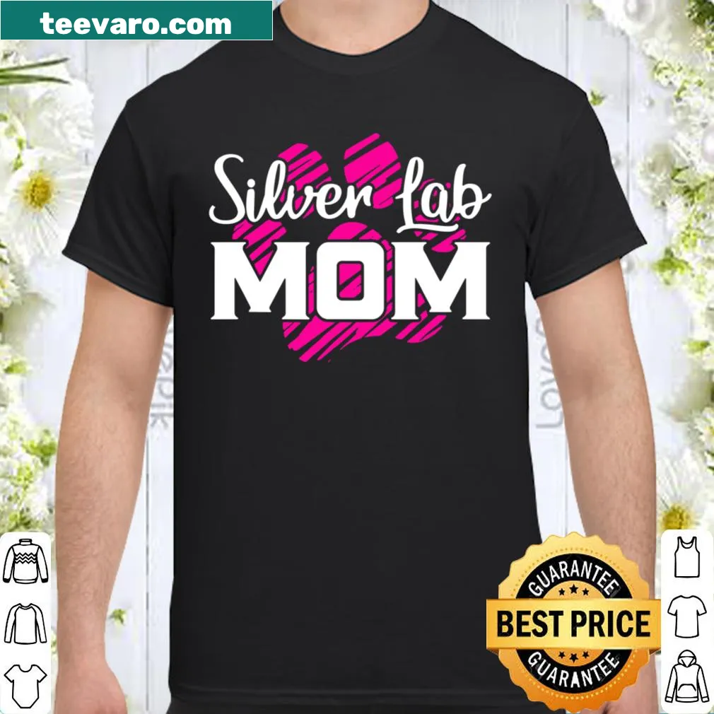 Illustration of a Silver Lab with text for dog lovers