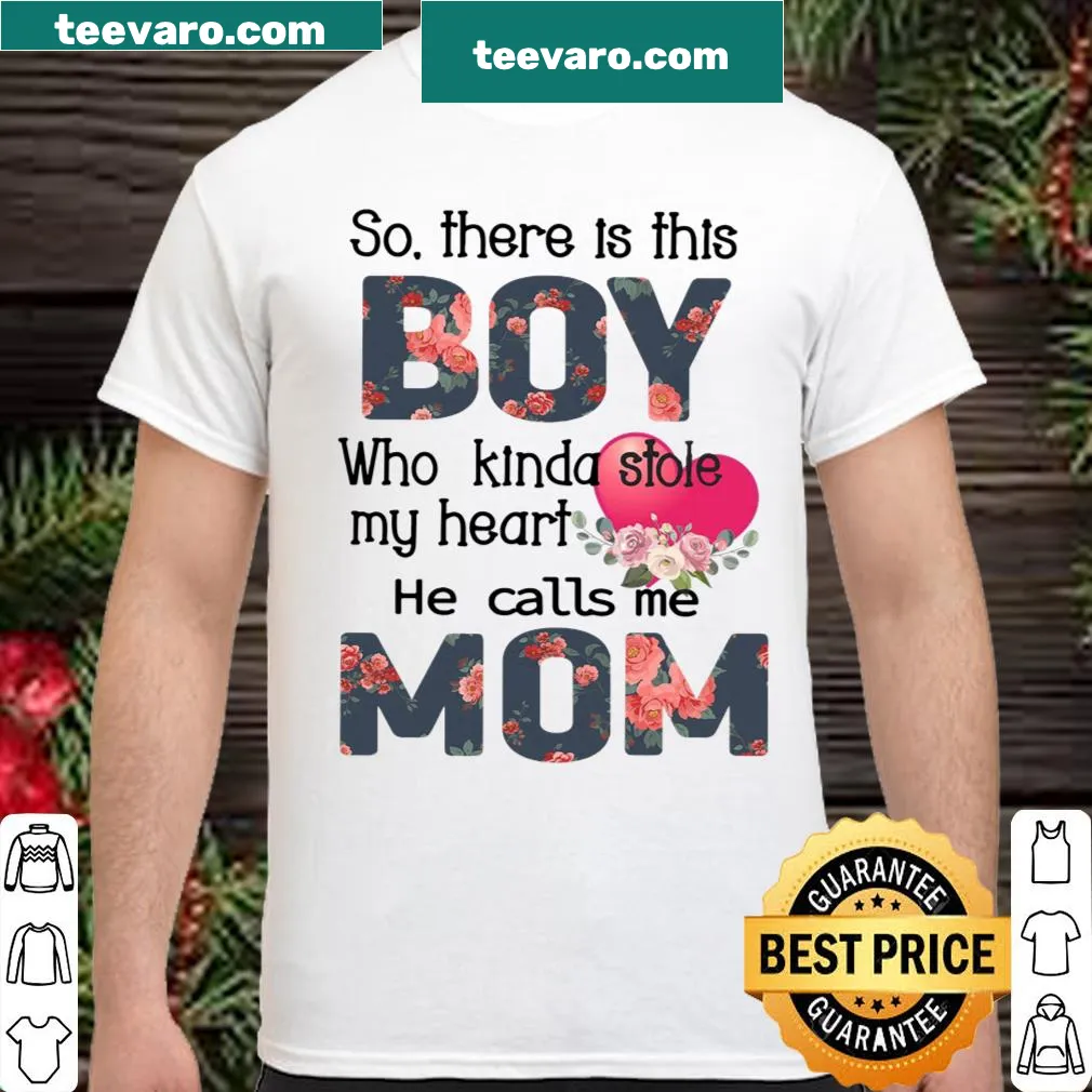 Cute mom shirt celebrating the bond with her son