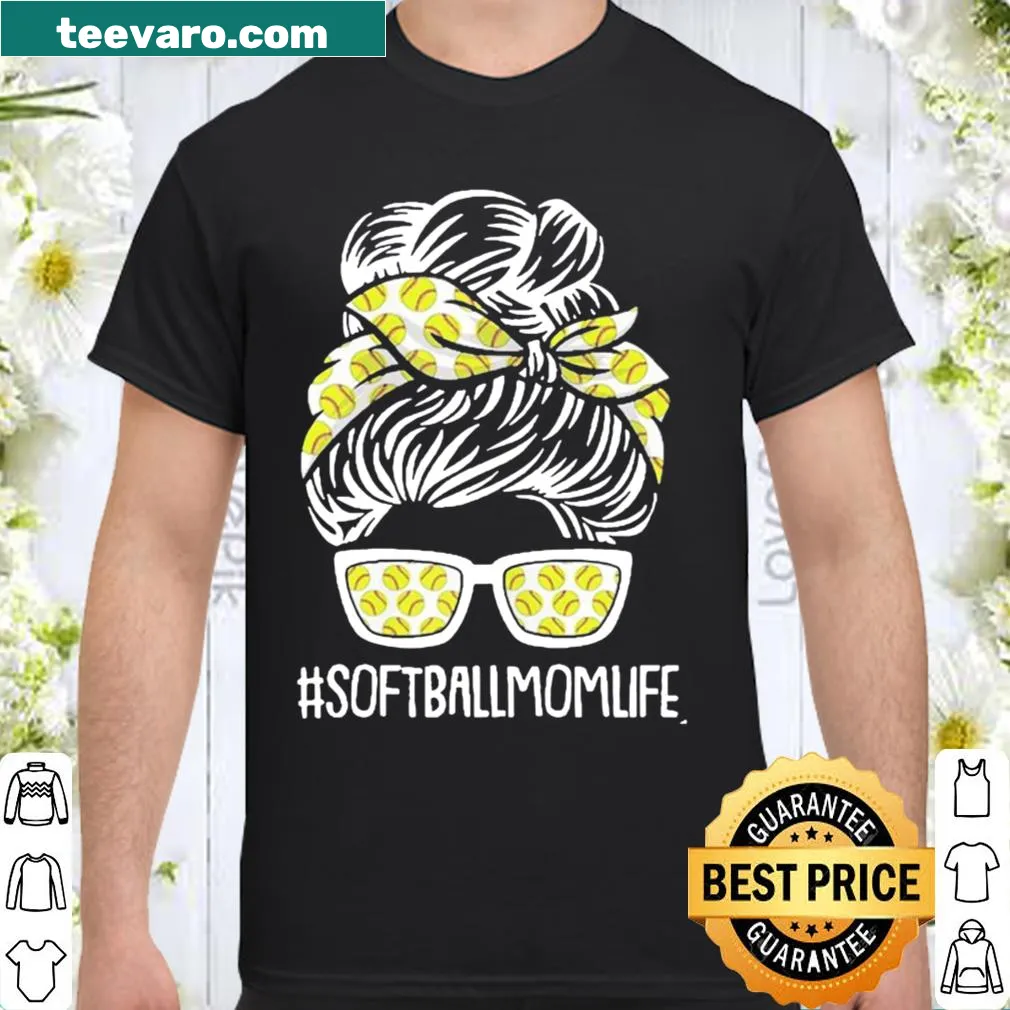 Softball Mom Life t-shirt with bold typography for sports-loving mothers